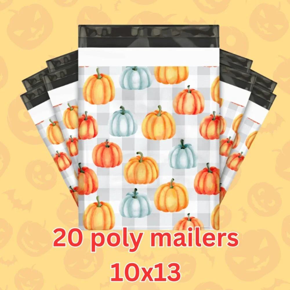 20 fall halloween theme pumpkin size 10x13